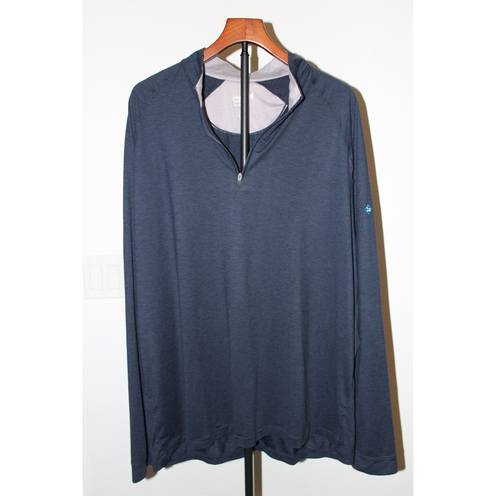 johnnie-O Performance Long Sleeve 1/4 Zip Pullover Top‎ XX Large Navy Blue